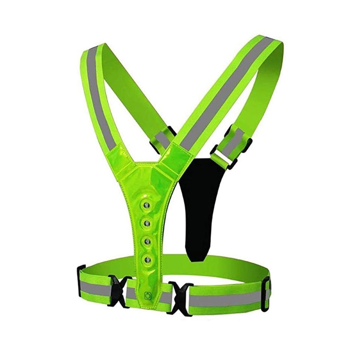 ARNES DE SEGURIDAD REFLECTANTE ELASTICO CON LUZ LED RST-35 CICLISMO/RUNNING