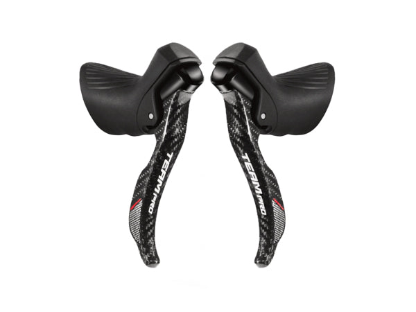 Manillas de Cambio y Freno SENSAH, TEAM PRO, 11 Vel, Carbon
