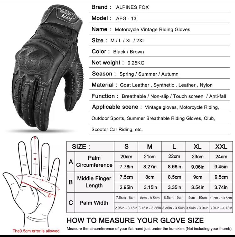 Guantes de Moto ALPINE FOX