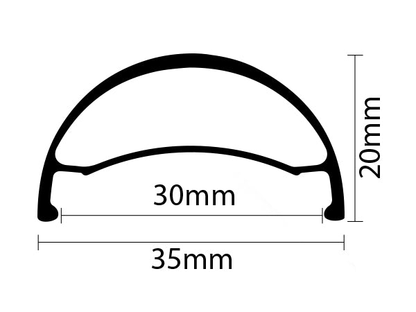 Llanta FOSS T32, Tubeless, 29x32H, VF, Black