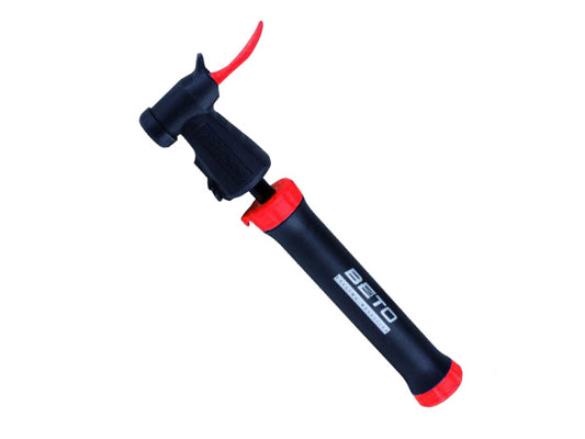 Bombin BETO Resina Doble Accion 80 PSI C/ Adaptador para Inflar Pelotas y Soporte al marco.