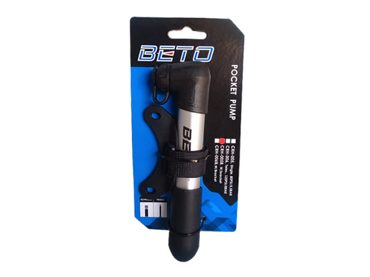 Bombin BETO Mini Aluminio 80 PSI C/Soporte al Marco. VA/VF