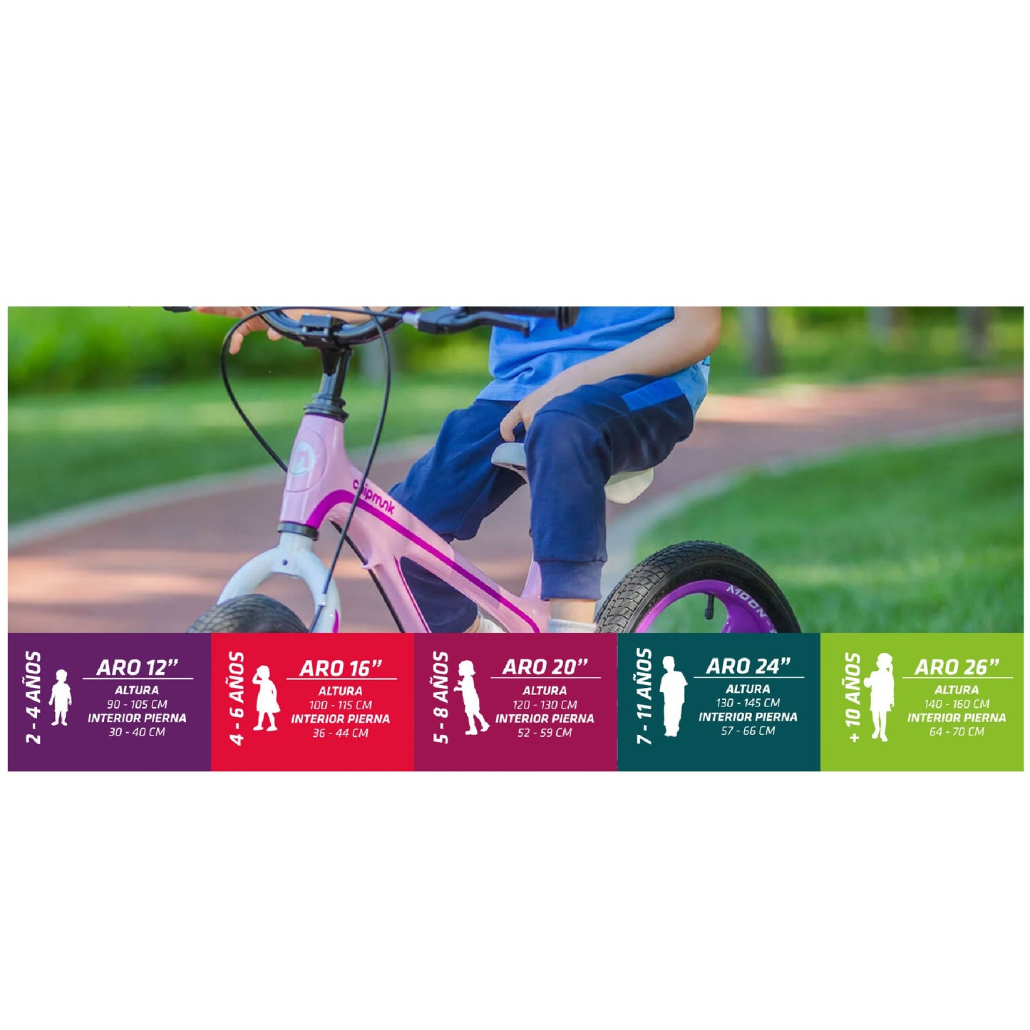 Bicicleta Royal Baby Chipmunk Explorer Disc 20" Rosa