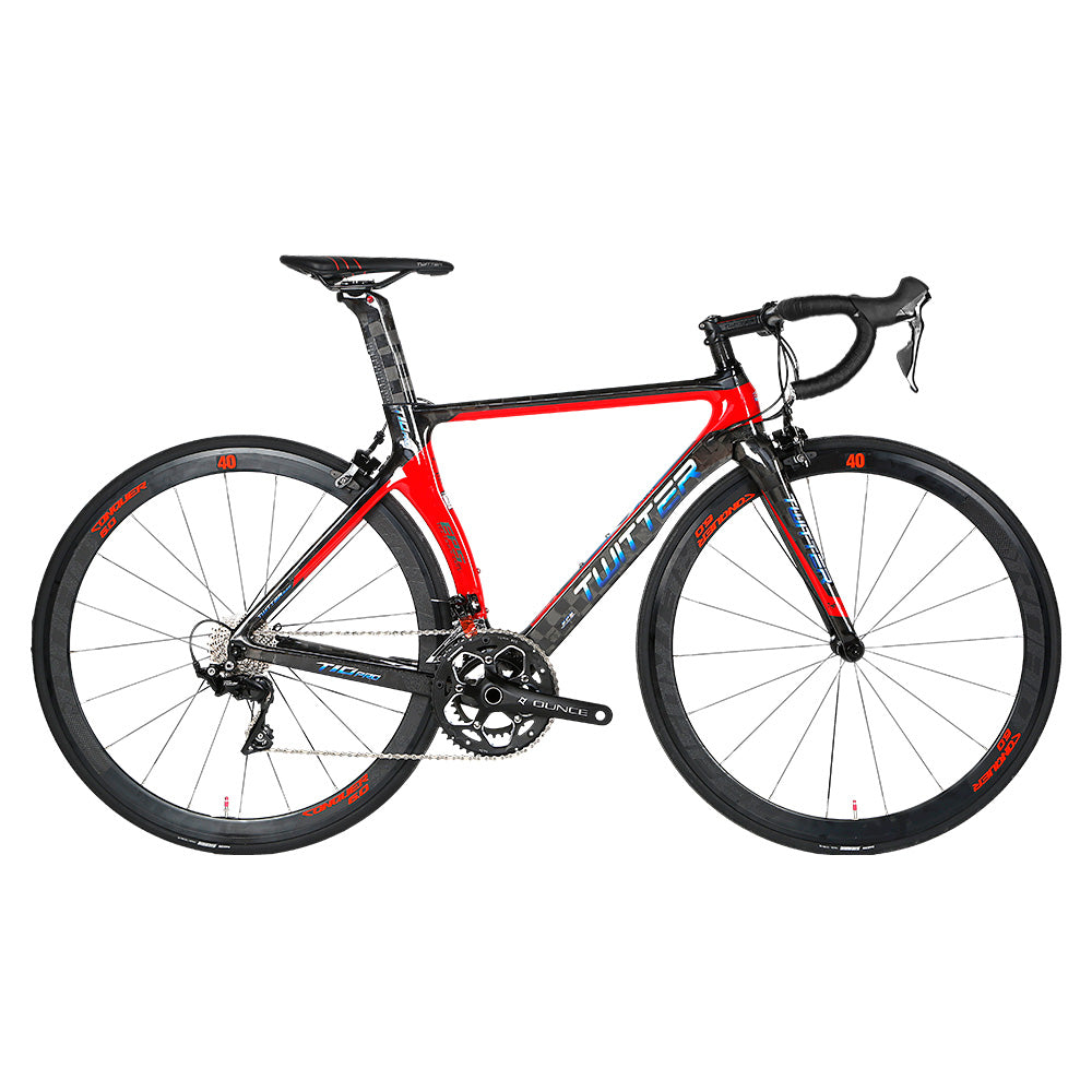 Bicicleta Carbono Twitter T10 C-Brake - Rojo / 46