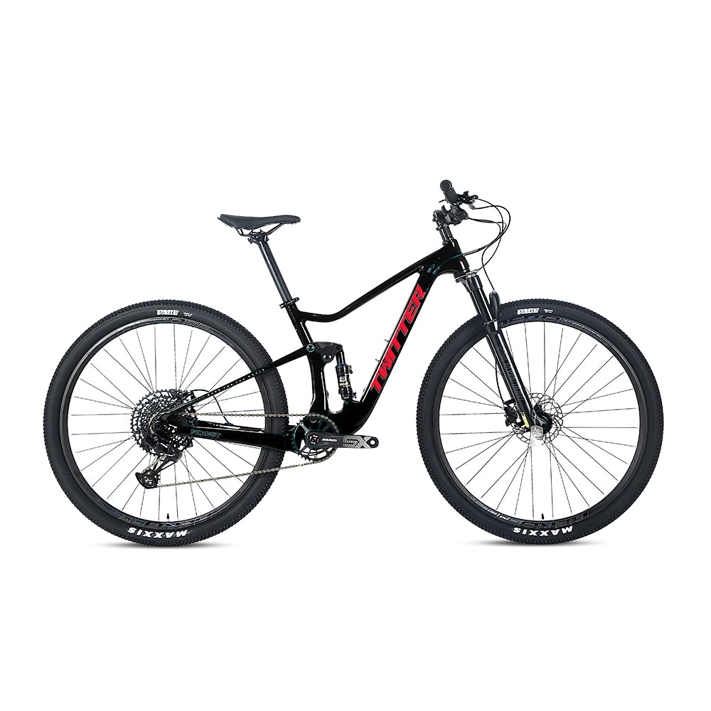 Bicicleta Carbono Twitter FOREST - Negro / L