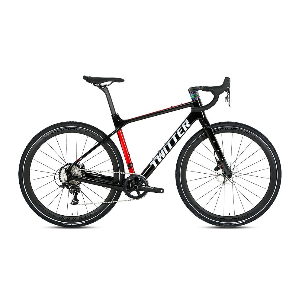 Bicicleta Carbono Twitter GRAVEL X, 2025 - Negro / 52
