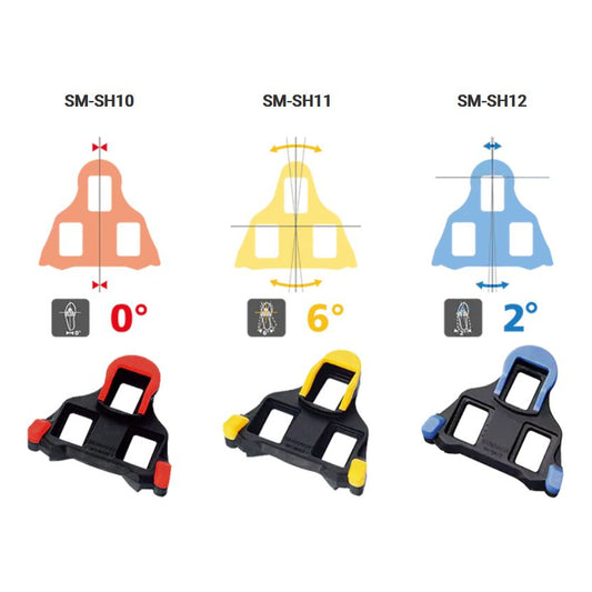 Shimano Calas (Par) - SM-SH11 - SPD-SL | 6° (autoalineación)